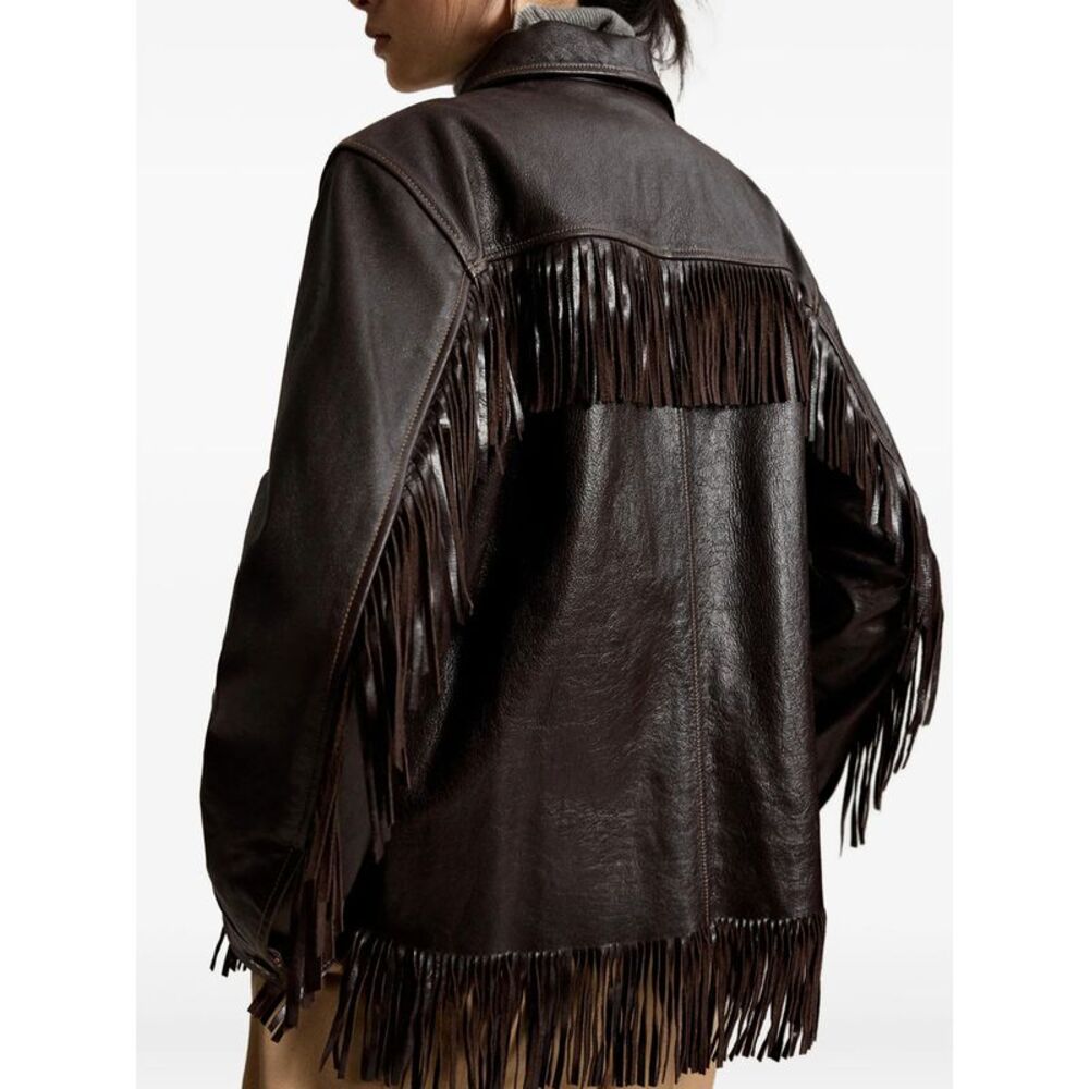 Ralph Lauren Brown Jackets - Leather Jackets Women - Picture 2 of 6